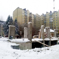 Хід будівництва, лютий 2018 року